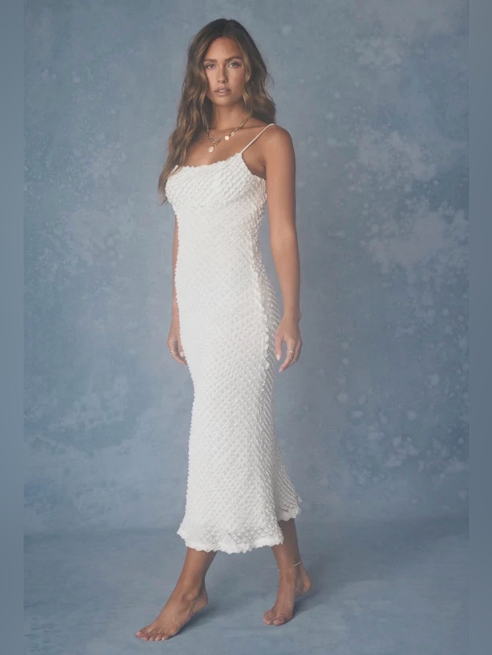 Lulus Women’s New with Tags Roseanna White Crochet Lace Midi Dress XL